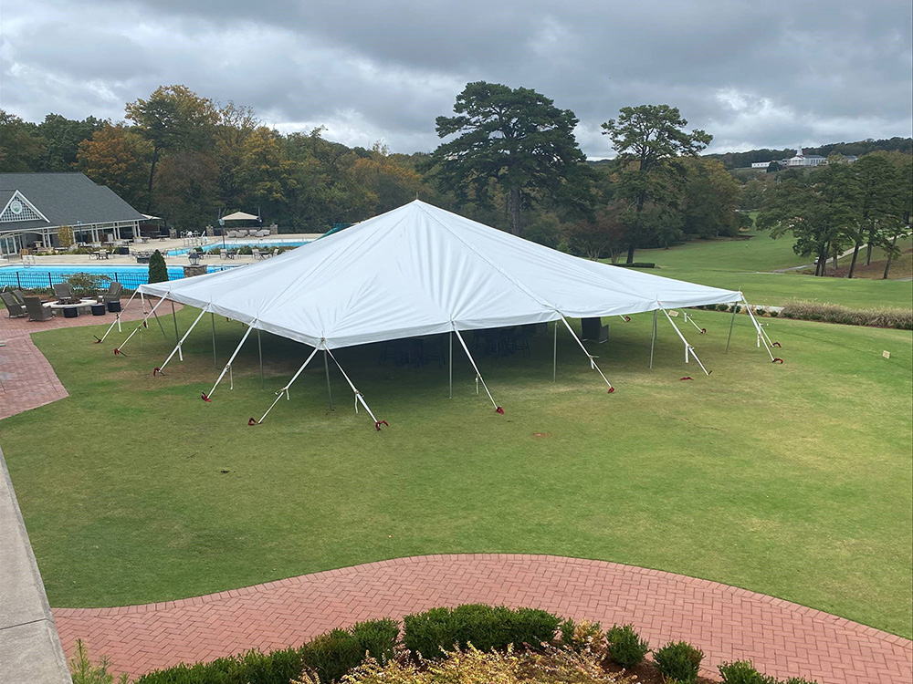 40x40 pole type party tent